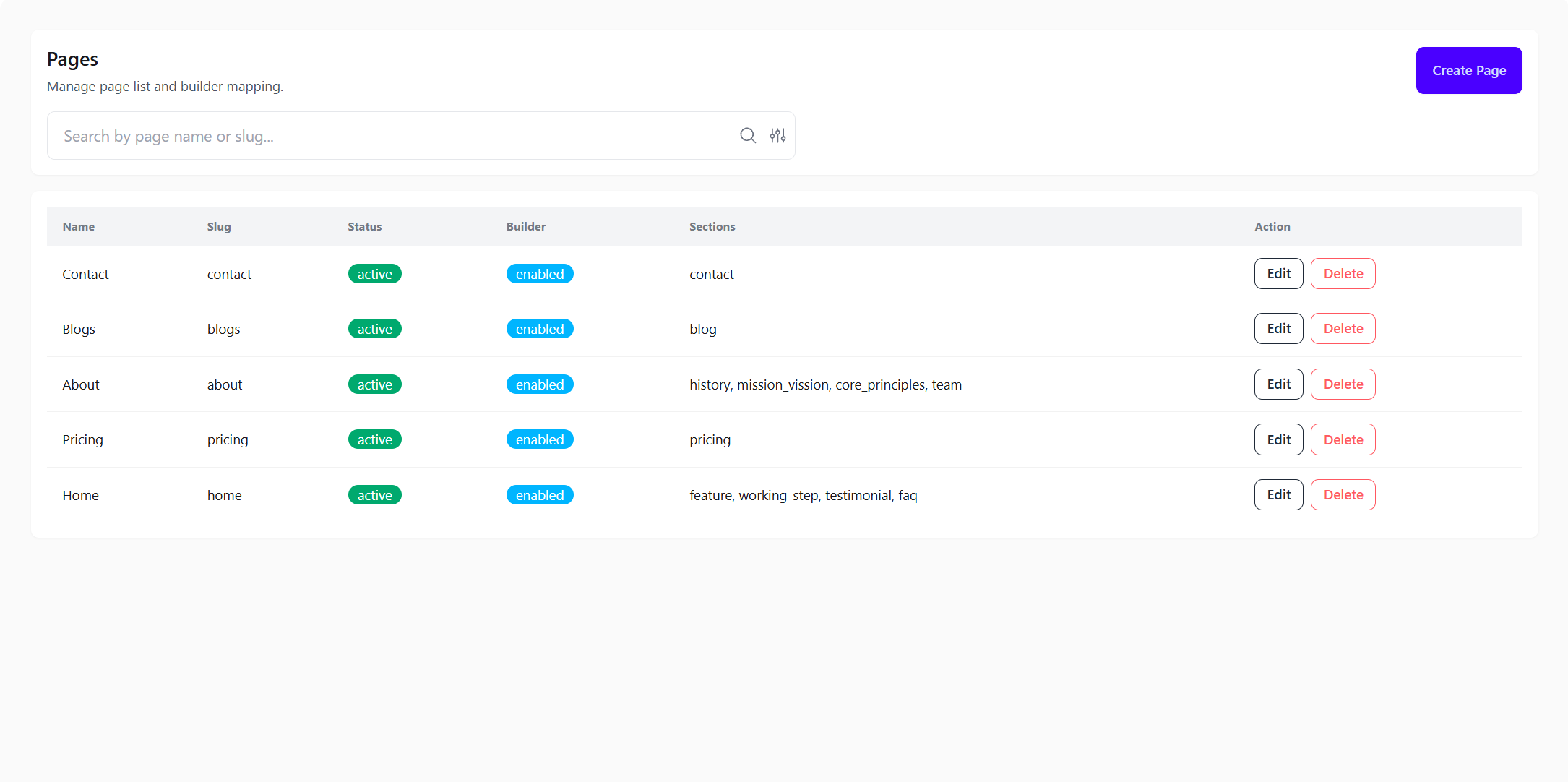 Content Pages Screenshot Placeholder