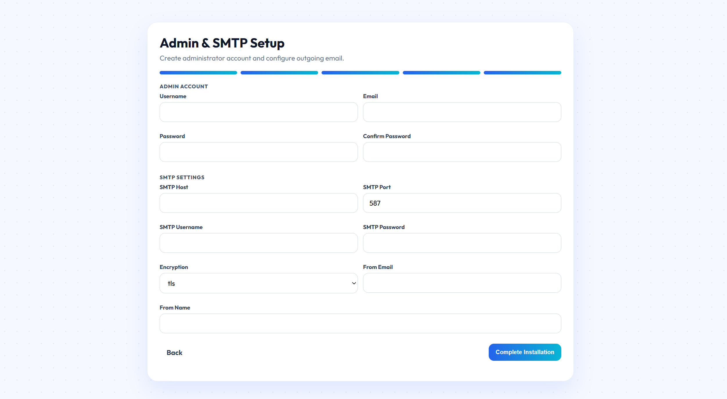 Custom Installer UI